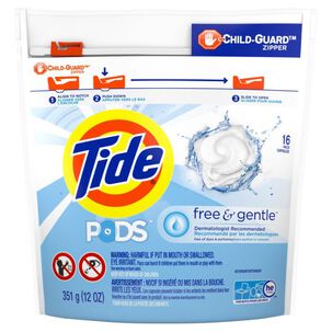 Tide Detergente De Ropa Concentrado Free&gentle 16 Capsulas